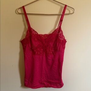 Shadow Line Women’s Red Lace Tank Top